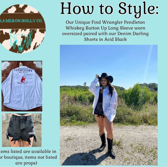 Wrangler Pendleton Whiskey Button Up - Picture 5 of 6